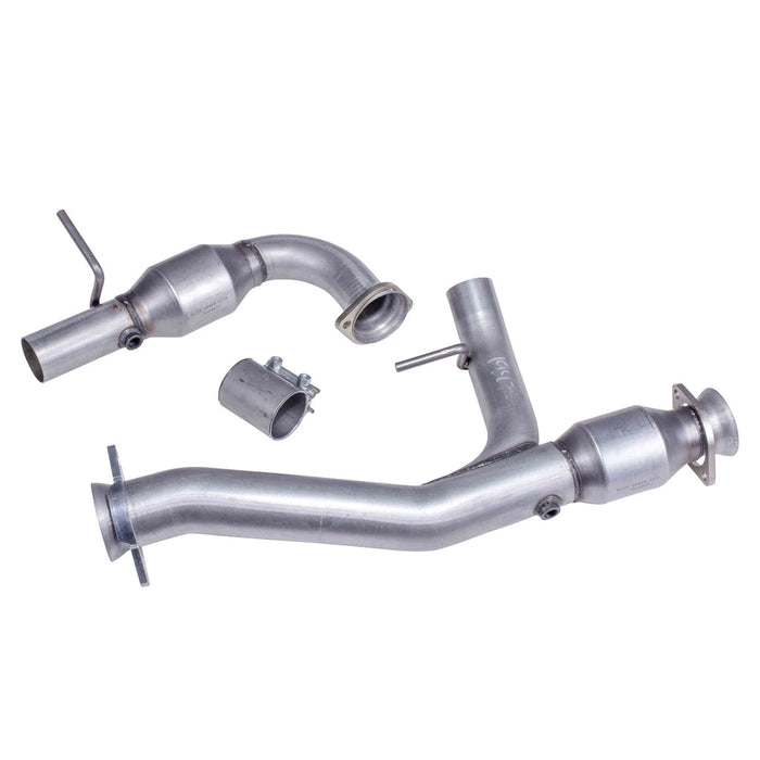 BBK Performance Parts 35301 97-03 FORD F150 TRUCK 4.6L 5.4L 2-1/2" SHORT MID Y PIPE W/ CATALYTIC CONVERTERS - Truck Part Superstore