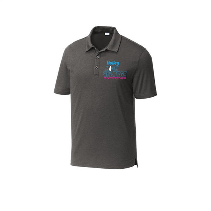 Holley 10392-SMHOL High Voltage Polo Shirt; Mens; Small; Gray; - Truck Part Superstore