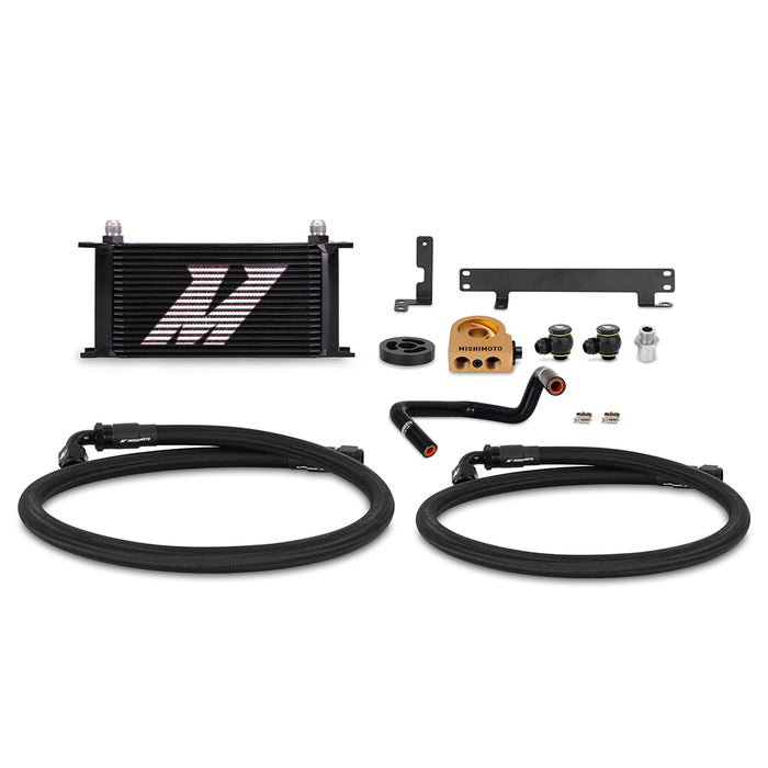 Mishimoto MMOC-WRX-22TBK Thermostatic Oil Cooler Kit, Fits Subaru WRX 2022+, Black - Truck Part Superstore