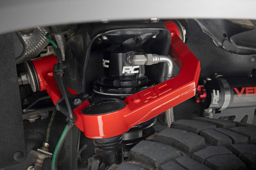 Rough Country 74201ARED Red Forged Upper Control Arms 3.5 Inches Of Lift Toyota 4Runner (10-23)/Tacoma (05-23) Rough Country - Truck Part Superstore