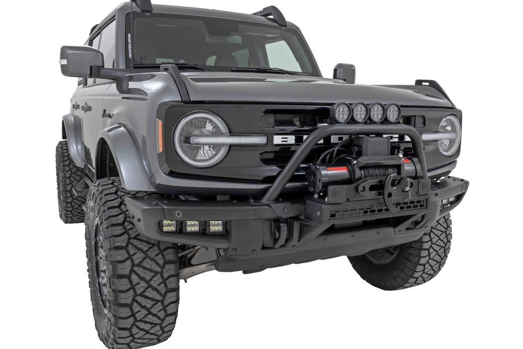 Rough Country 51113 Safari Bar - 6.5 Inch Round LED - OE Modular Steel - Ford Bronco (21-23) - Truck Part Superstore
