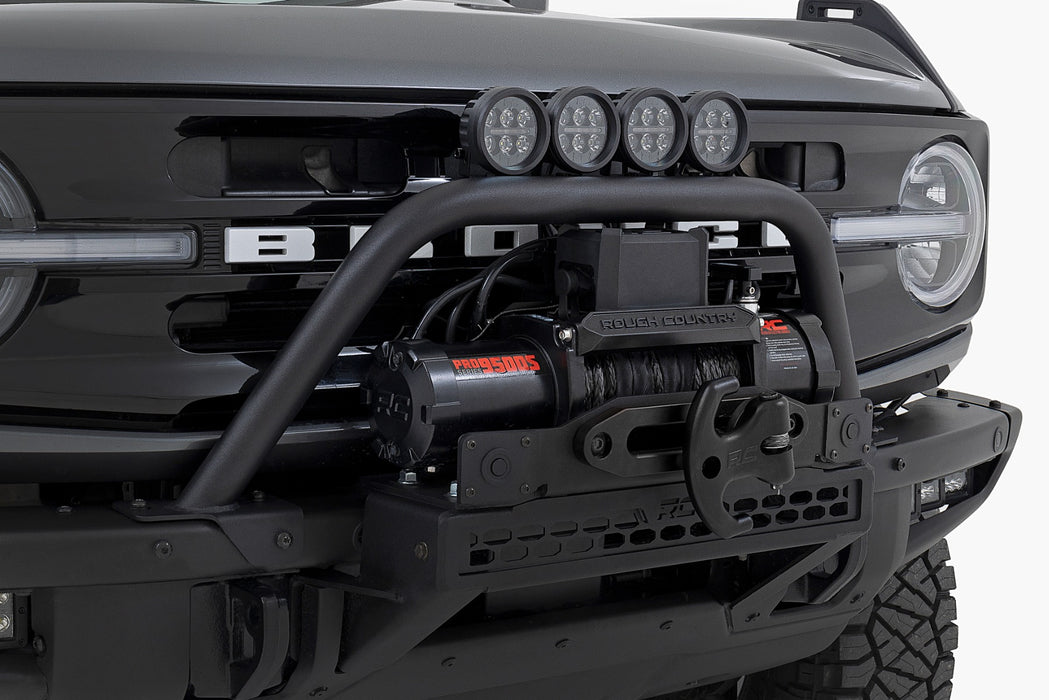 Rough Country 51113 Safari Bar - 6.5 Inch Round LED - OE Modular Steel - Ford Bronco (21-23) - Truck Part Superstore