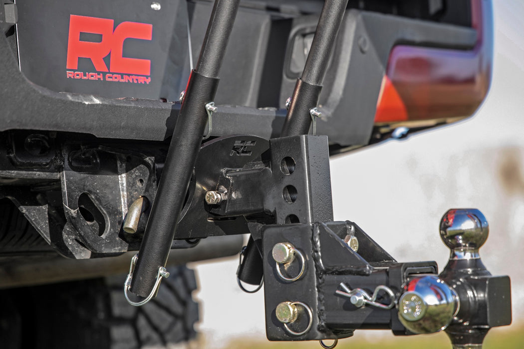 Rough Country 117505 Flag Pole Holder - Dual - Flag Poles - w/ Flags - Truck Part Superstore