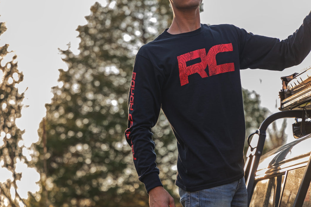 Rough Country 84099XL Rough Country Long Sleeve - RC Tread Sleeve - Black- XL - Truck Part Superstore