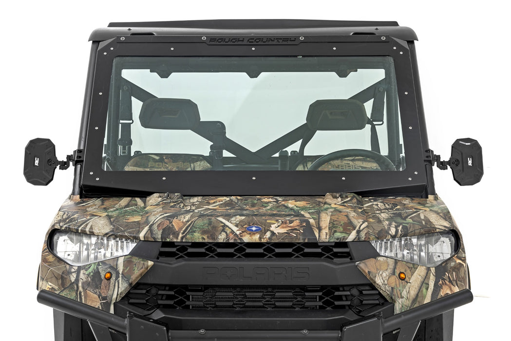 Rough Country 99208 UTV Aluminum Side View Mirrors - Vertical - Truck Part Superstore