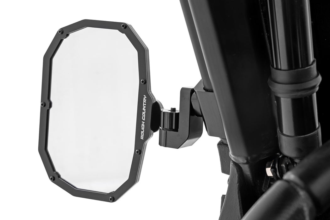 Rough Country 99208 UTV Aluminum Side View Mirrors - Vertical - Truck Part Superstore