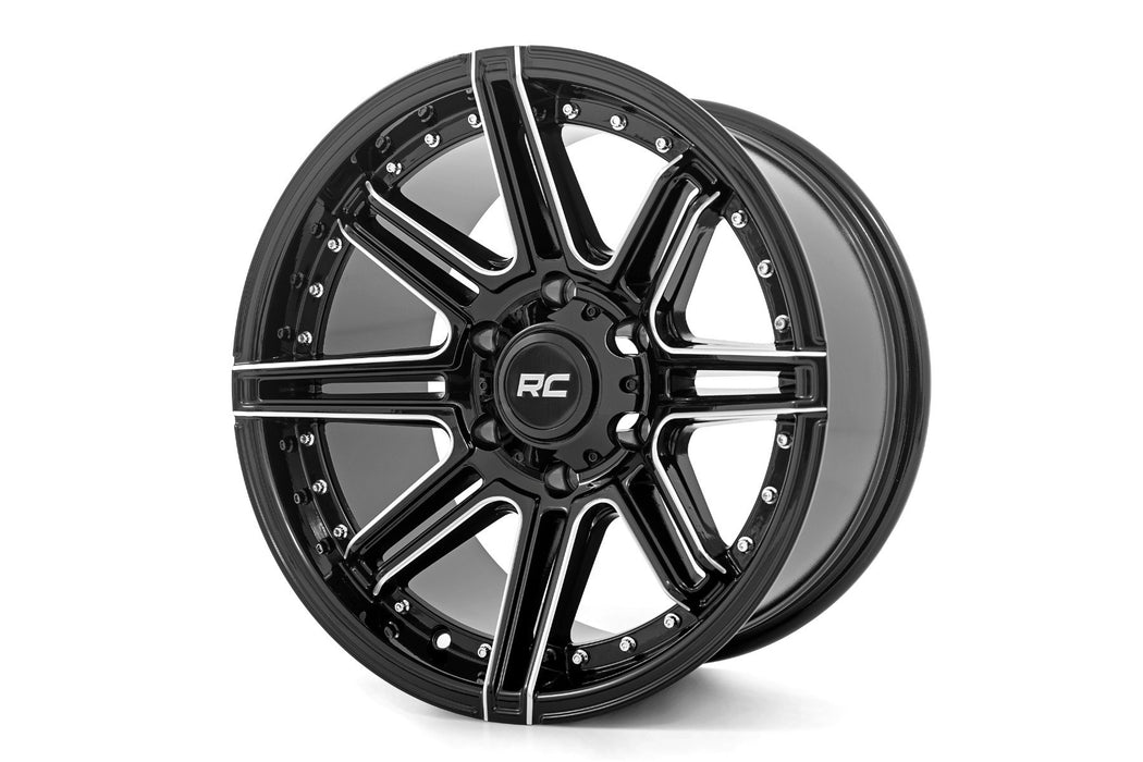 Rough Country 88221006 88 Series Wheel One-Piece Gloss Black 22x10 8x180 -19mm Rough Country - Truck Part Superstore