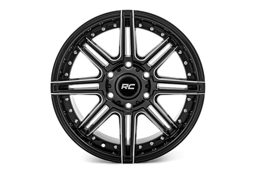 Rough Country 88221006 88 Series Wheel One-Piece Gloss Black 22x10 8x180 -19mm Rough Country - Truck Part Superstore