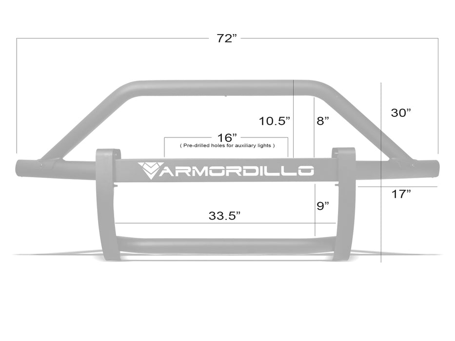 Armordillo USA 8714171 2019-2023 Dodge Ram 2500/3500 AR Pre-Runner Guard - Matte Black - Truck Part Superstore
