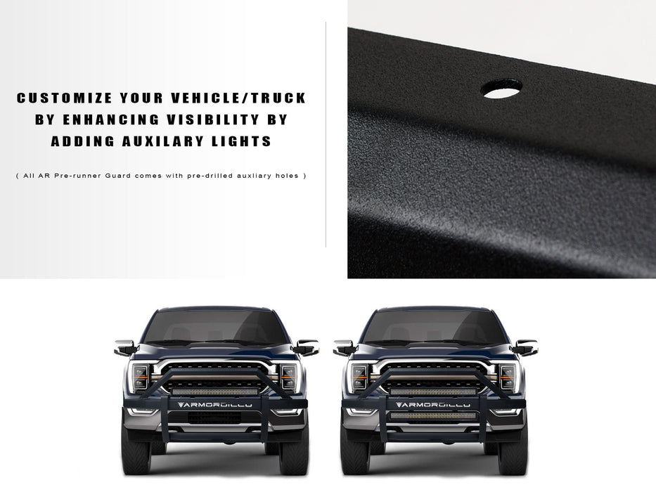 Armordillo USA 8714218 2019-2022 Dodge Ram 2500/3500 AR2 Pre-Runner Guard - Matte Black - Truck Part Superstore
