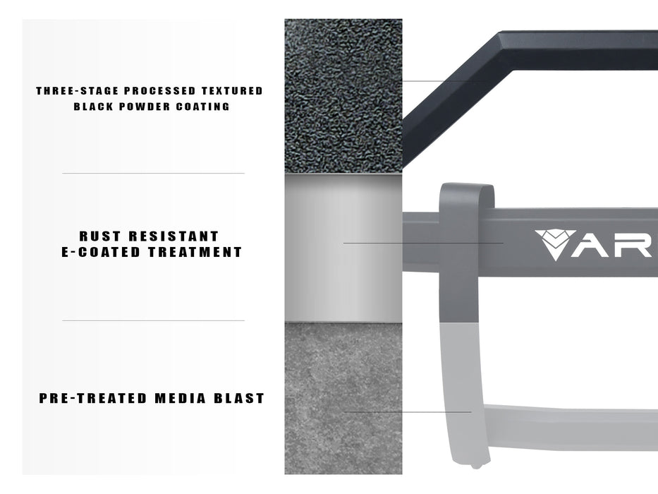 Armordillo USA 8714225 2007-2013 GMC Sierra 1500 AR2 Pre-Runner Guard - Matte Black - Truck Part Superstore