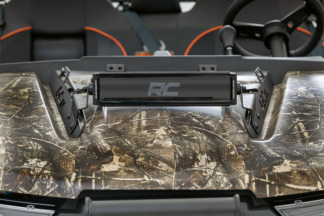 Rough Country 95007 12" LED Light Kit - Hood Mount - Single Row - Intimidator GC1K/GC1K Crew (18-22) - Truck Part Superstore