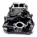 Edelbrock 2161-BP Performer 2-O Manifold for 1965-90 B/B Chevy Oval Port Heads, Black Plasma - Truck Part Superstore