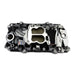 Edelbrock 2161-BP Performer 2-O Manifold for 1965-90 B/B Chevy Oval Port Heads, Black Plasma - Truck Part Superstore