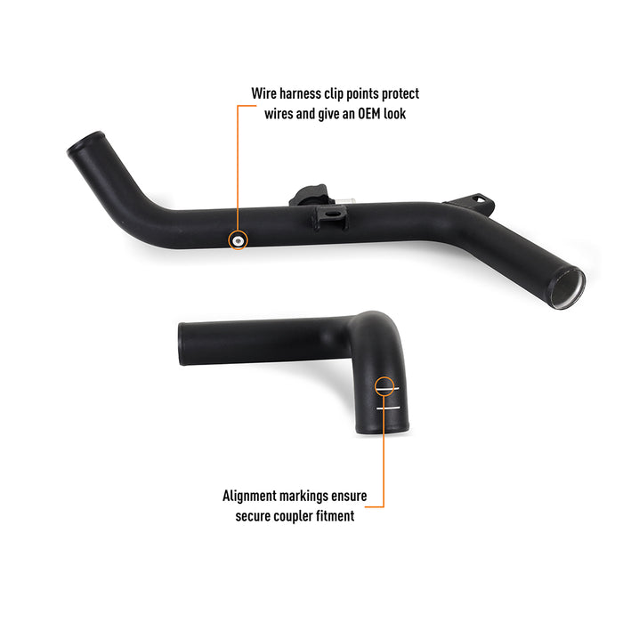 Mishimoto MMICP-BR27-21UHBK High-Mount Intercooler Pipe Upgrade Kit, Fits Ford Bronco 2.7L 2021+ - Truck Part Superstore