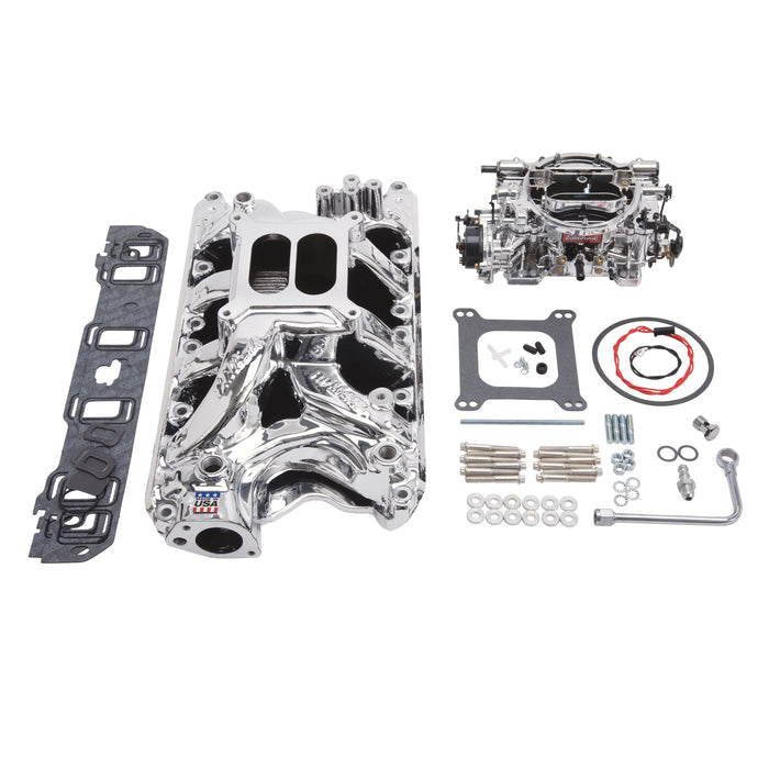 Edelbrock 20344 Engine Intake Manifold / Carburetor Kit - Truck Part Superstore