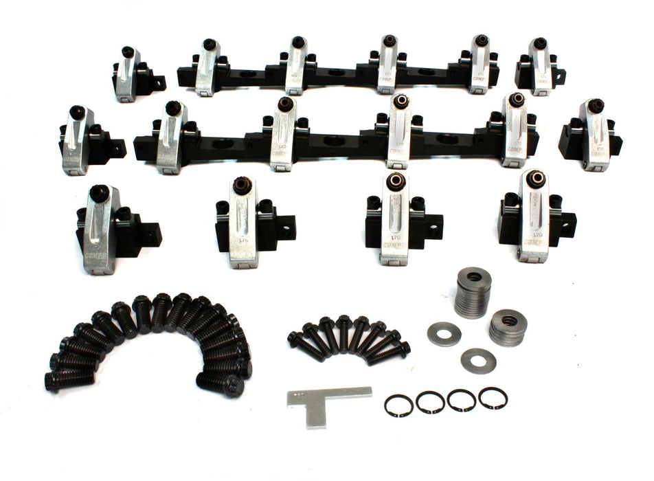 COMP Cams 1520CPG Shaft-Mount Aluminum 1.7 Ratio Rocker Kit for BBC w/ RHS Pro Action 320/360 - Truck Part Superstore