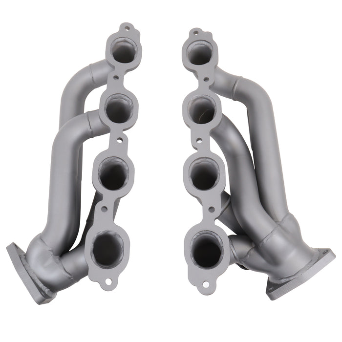BBK Performance Parts 4047 2014-2018 Chevy GM Truck 5.3L 6.2L 1-3/4 Shorty Headers (TITANIUM CERAMIC) - Truck Part Superstore