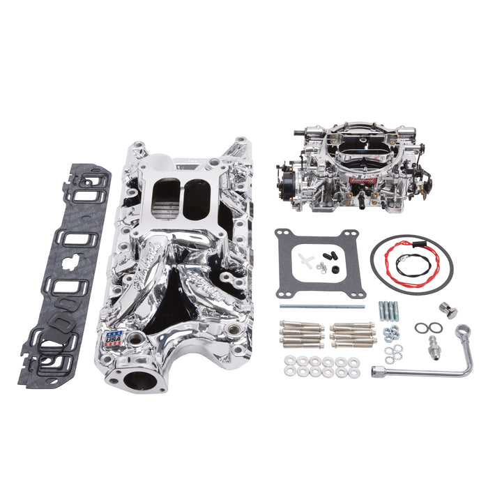 Edelbrock 20334 Engine Intake Manifold / Carburetor Kit - Truck Part Superstore