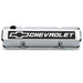 Proform 141-922 Valve Covers; Slant-Edge Tall; Die Cast; Chrome w/Raised Bowtie Logo; SB Chevy - Truck Part Superstore