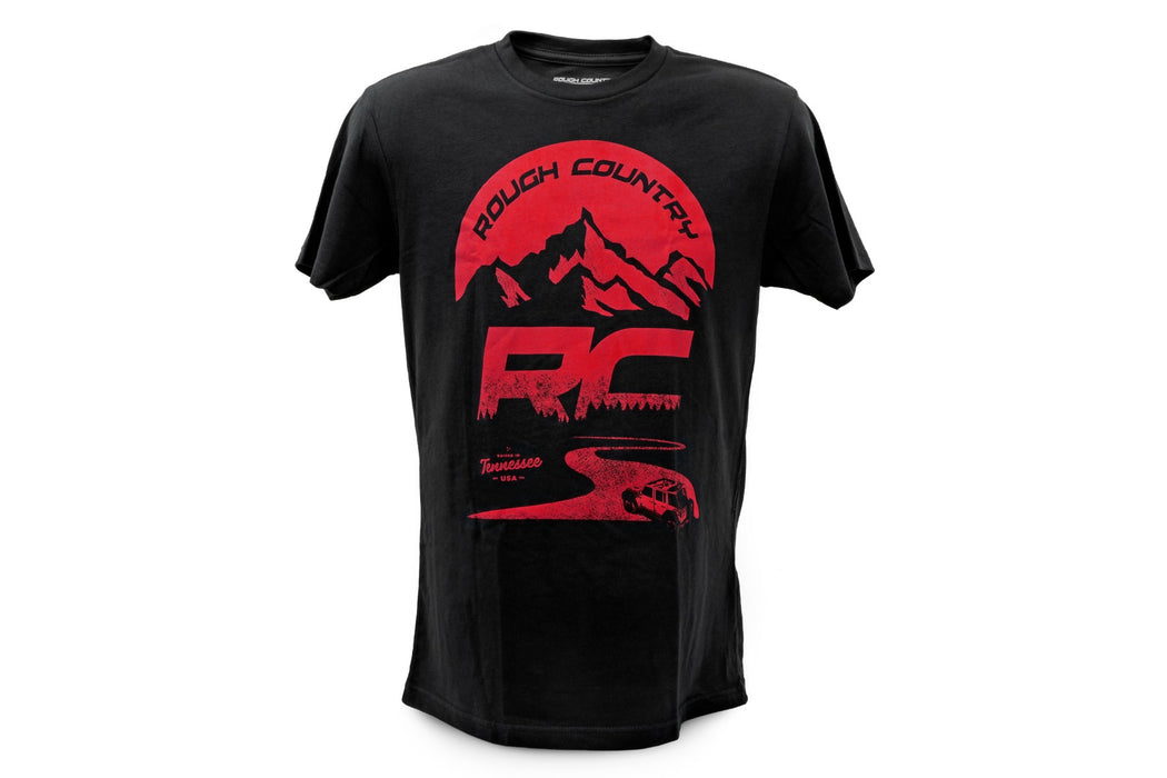 Rough Country 84092SM Rough Country T-Shirt - RC Mountains - Black - SM - Truck Part Superstore