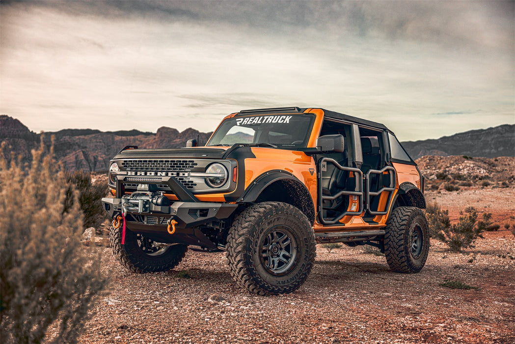Husky Liners 2830188 Aeroskin II Hood Protector; Matte Black Low Profile for Select Ford Bronco Sport
