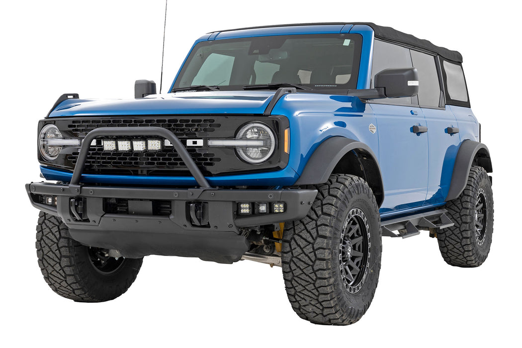 Rough Country 51115 Safari Bar - 3" OSRAM (Quad) - Wide - OE Modular Steel - Ford Bronco (21-23) - Truck Part Superstore