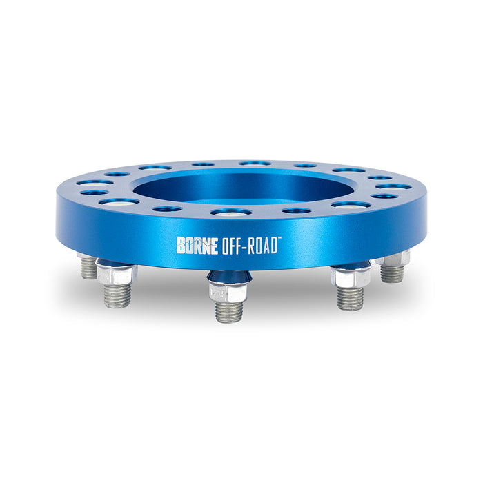 Mishimoto BNWS-006-450BL Wheel Spacers, 8X165.1, 121.3mm Center Bore, M14 X 1.5, 45mm Thick, Blue - Truck Part Superstore