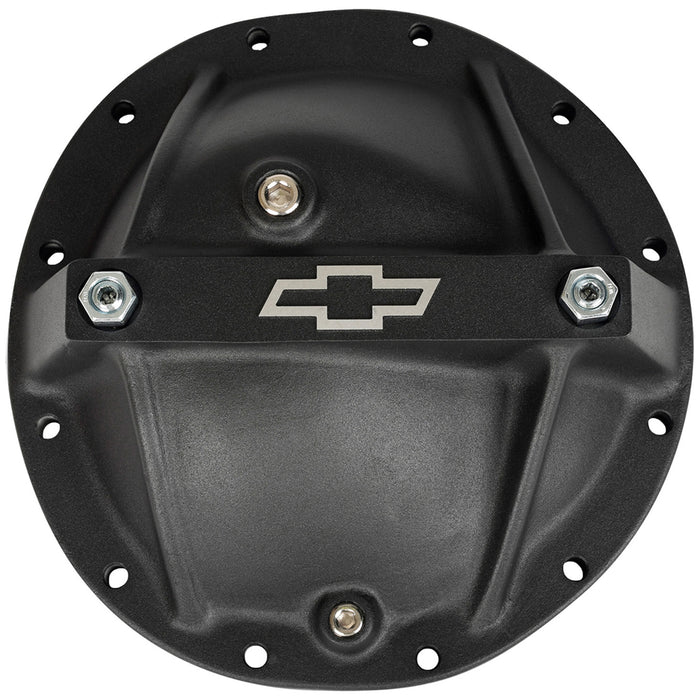 Proform 141-697 Differential Cover; Bowtie Emblem Model; Fits GM 12 Bolt Car; Alum; Blk Crinkle - Truck Part Superstore