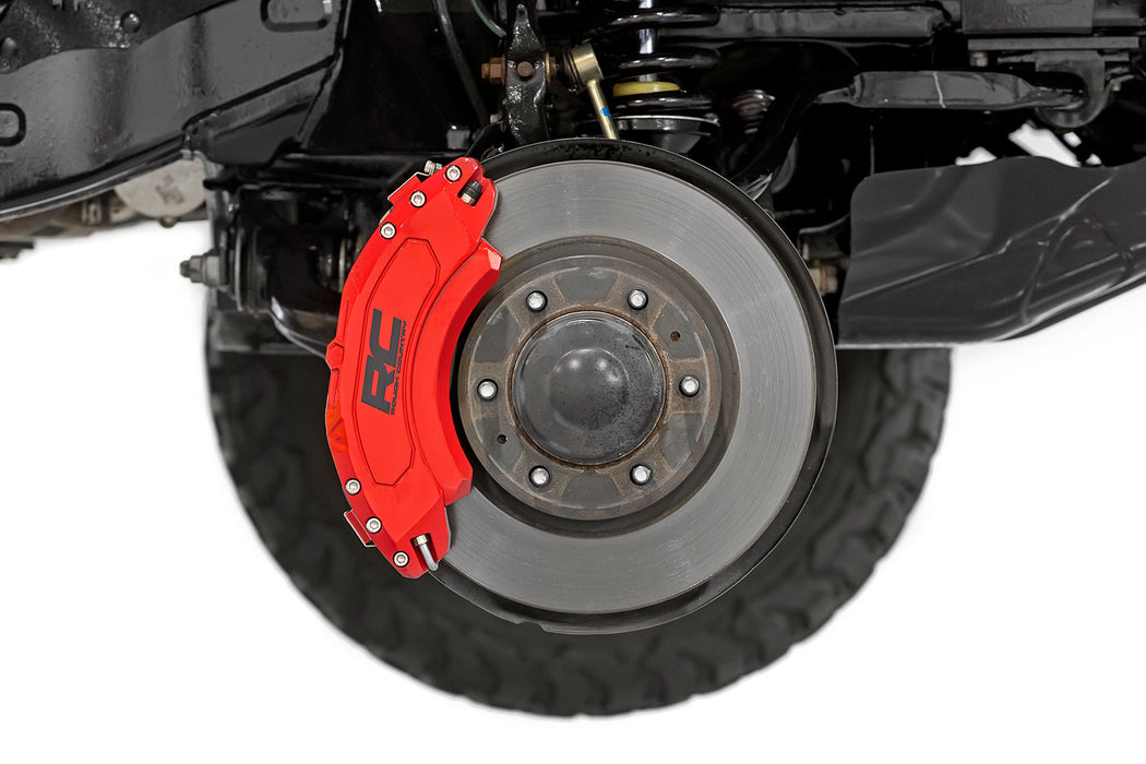Rough Country 71122A Caliper Cover Red Electric Parking Brakes Ford Expedition (18-23)/F-150 (15-20) Rough Country - Truck Part Superstore