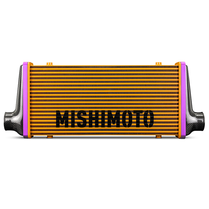 Mishimoto MMINT-UCF-M6G-S-GR MMINT-UCF, Matte Tanks, 600mm Gold Core, Straight, Gray Anodized V-Band - Truck Part Superstore