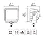 Go Rhino 750400321FCS Blackout Series Lights - Pair of 3x3 Cube Flood Light Kit - Truck Part Superstore