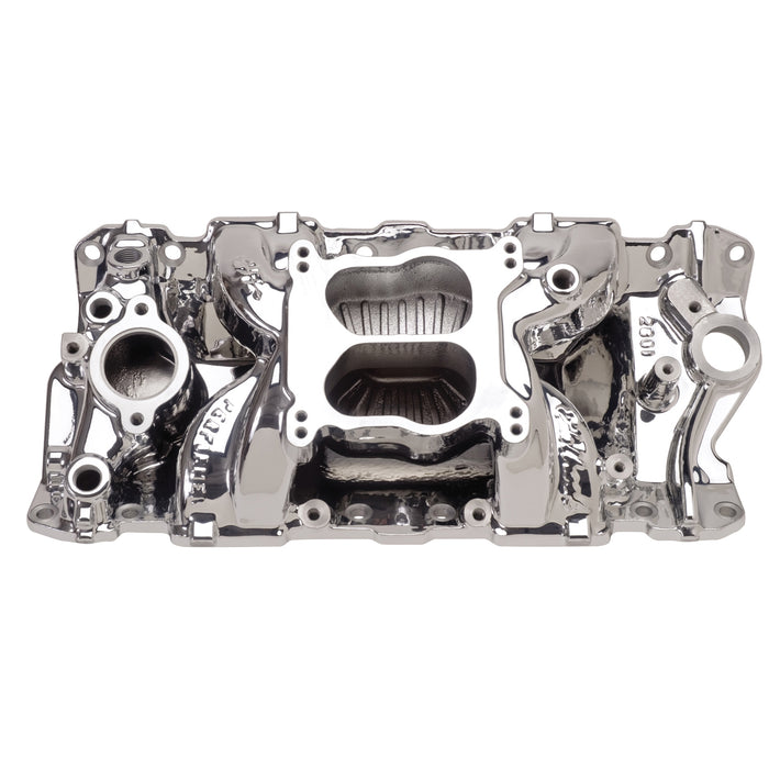 Edelbrock 26014 Edelbrock Performer Air-Gap Intake Manifold For Chevrolet 262-400 Small-Block V8 - Truck Part Superstore