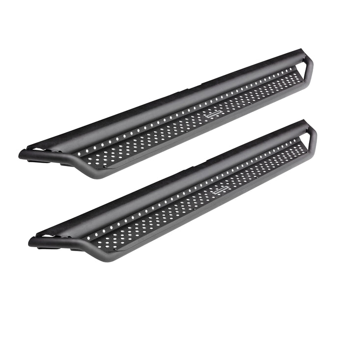 Go Rhino D14411T Dominator Xtreme D1 Side Steps with Rocker Panel Mounting Bracket Kit-Access Cab - Truck Part Superstore