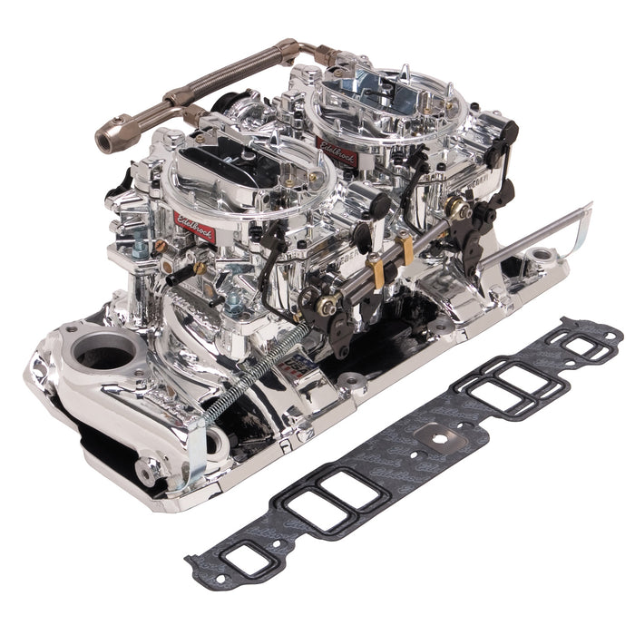 Edelbrock 20254 Engine Intake Manifold / Carburetor Kit - Truck Part Superstore