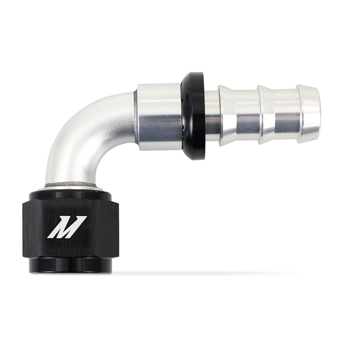 Mishimoto MMFT-PL-1090 Mishimoto Push-Lock Fitting, -10AN, 90-Degree - Truck Part Superstore