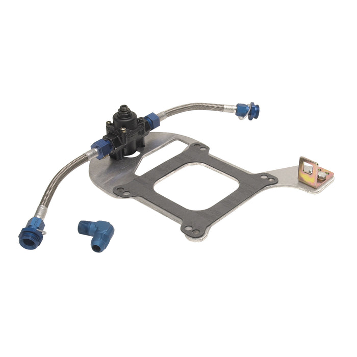Edelbrock 8195 Edelbrock Standard Flange Single Regulator Plate Kit with Throttle Bracket - Truck Part Superstore