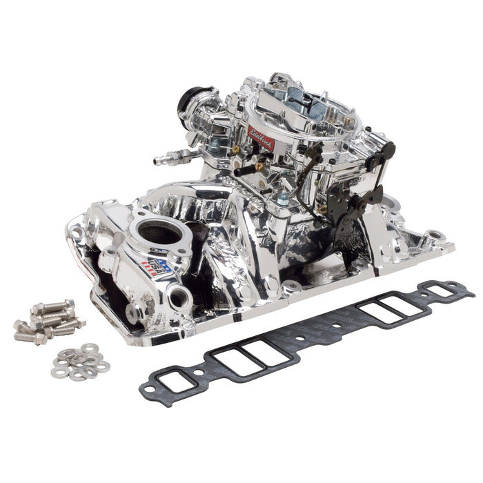 Edelbrock 20244 Engine Intake Manifold / Carburetor Kit - Truck Part Superstore