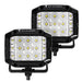 Go Rhino 750300323FCS Bright Series Lights - Pair of 4x3 Sideline Cube Flood Light Kit - Truck Part Superstore