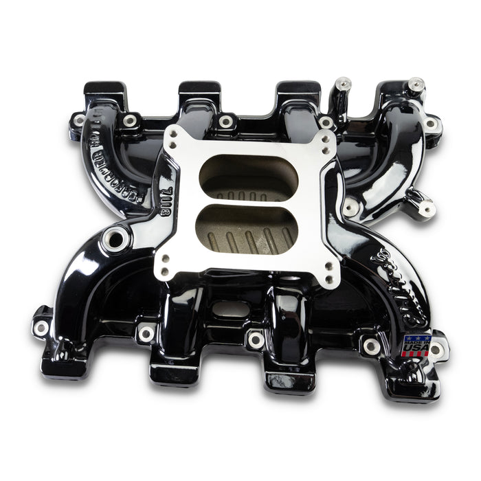 Edelbrock 71187-BP Performer RPM Small Block Chevy LS1 Intake Manifold Only, Black Plasma finish - Truck Part Superstore