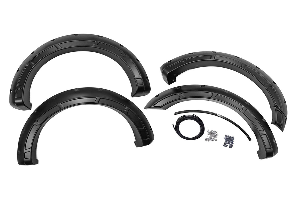 Rough Country A-F20911-UX Defender Pocket Fender Flares Ingot Silver Metallic Ford F-150 2WD/4WD (21-23) Rough Country - Truck Part Superstore