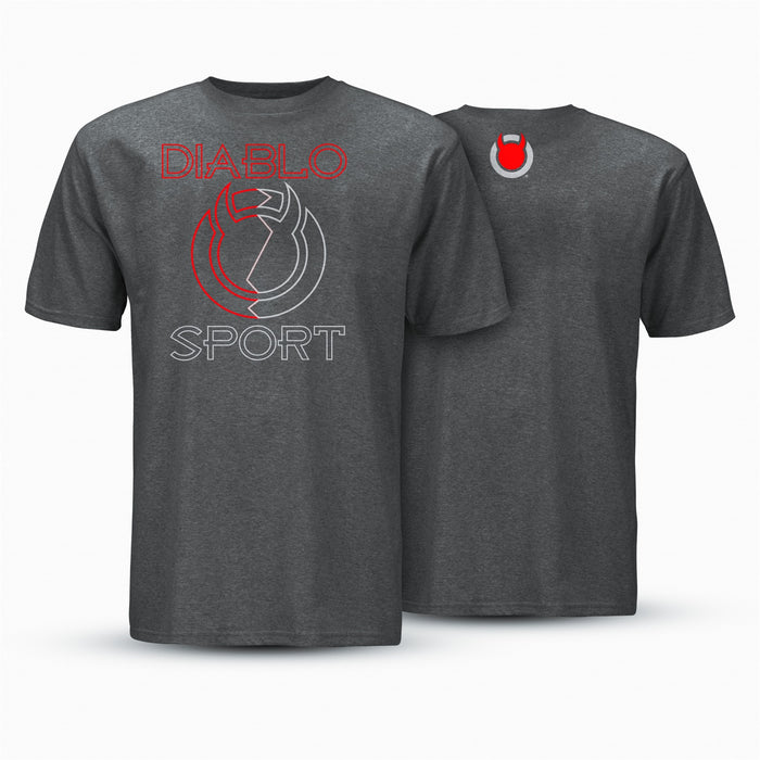 DiabloSport G1056 Shirt; Diablo Logo; Gray; 3XL; - Truck Part Superstore