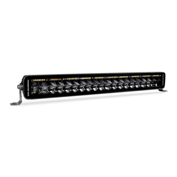 Go Rhino 752002112CDS Blackout Combo Series Lights - 21.5" Double Row Light Bar With Amber Lighting - Truck Part Superstore