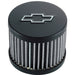 Proform 141-614 Engine Valve Cover Breather; 3"; Chevy Logo; Push-In Style w/o Hood; Blk Crinkle - Truck Part Superstore