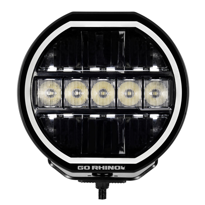 Go Rhino 751080711CRS Blackout Series Lights - 7" Maxline Hi/Low Beam W/Multi Daytime Running Light - Truck Part Superstore