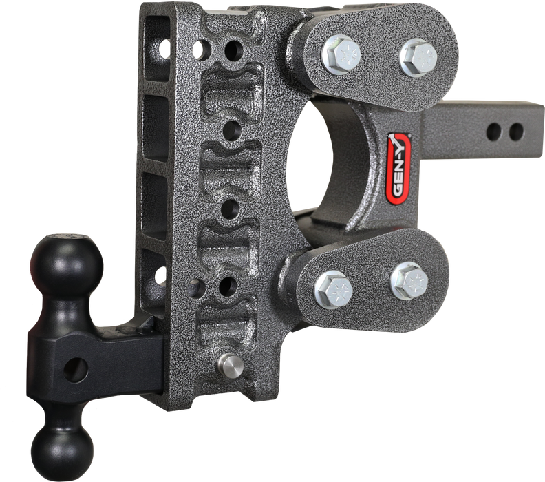GEN-Y Hitch GH-1215 The BOSS TORSION-FLEX 2" Shank 7.5" Drop 1.7K TW 16K Hitch & GH-051 Dual-Ball - Truck Part Superstore