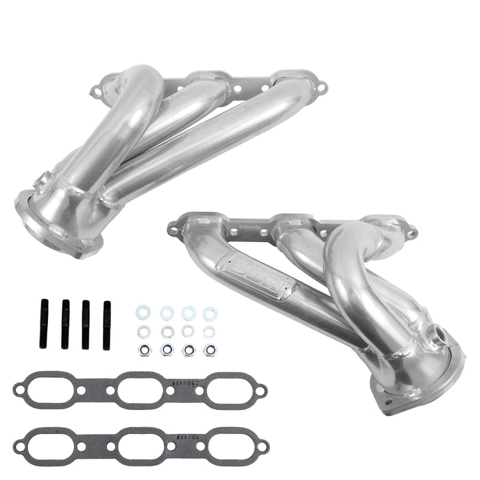 BBK Performance Parts 40400 2006-10 CHARGER CHALLENGER 3.5L SHORTY EXHAUST HEADERS (POLISHED SILVER CERAMIC) - Truck Part Superstore