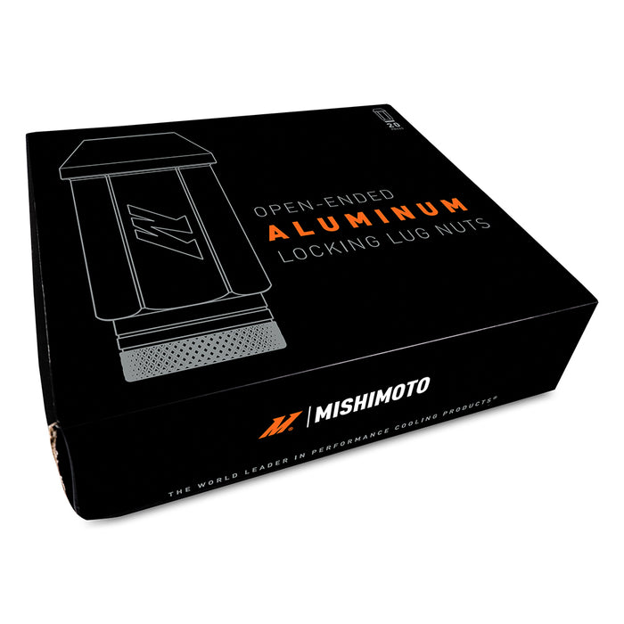 Mishimoto MMLG-125-20LNC Mishimoto Aluminum Locking Lug Nuts M12x1.25, 20pc Set, Neo Chrome - Truck Part Superstore