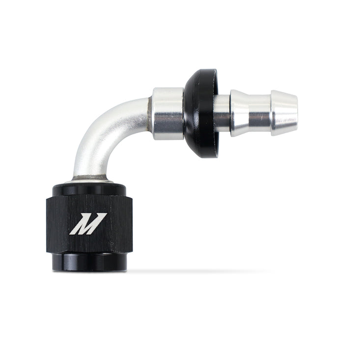 Mishimoto MMFT-PL-490 Mishimoto Push-Lock Fitting, -4AN, 90-Degree - Truck Part Superstore