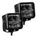 Go Rhino 750400321SCS Blackout Series Lights - Pair of 3x3 Cube Spot Light Kit - Truck Part Superstore